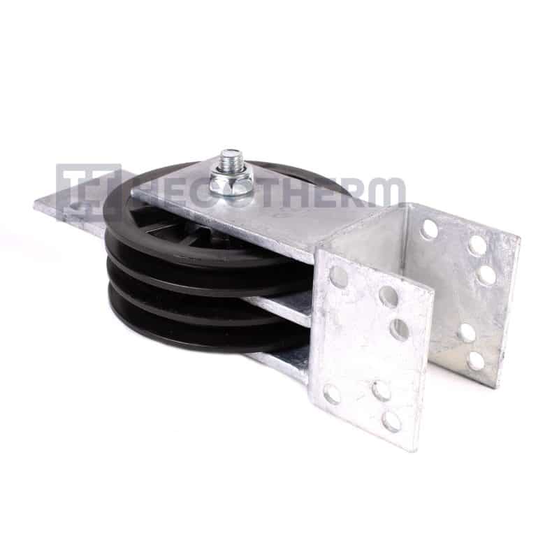 Omkeerwiel 4'' Dubbelstrip 50x25/30